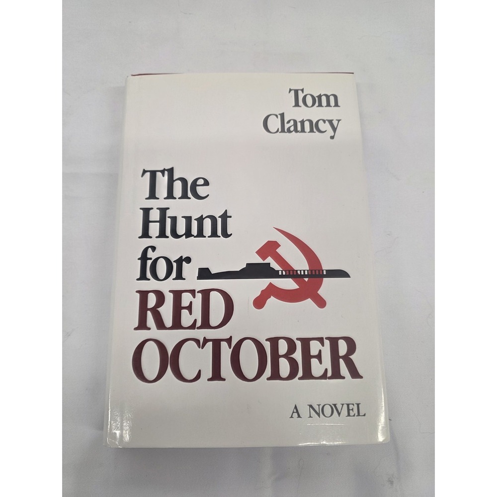 Tom Clancy Hunt for Red October 1984 Naval Institute Press Hardcover DJ